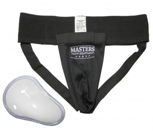 Ochraniacze krocza MASTERS - S-20 - czarny XL