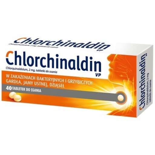 Chlorchinaldin VP 40 tabletek do ssania