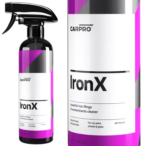 CarPro IronX deironizacja krwawiące felgi pył z klocków 500ml