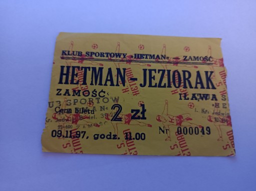 HETMAN ZAMOŚĆ - JEZIORAK IŁAWA 09-11-1997