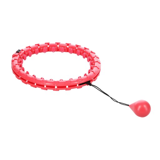 HULA HOP KOŁO MASAŻER Z WYPUSTKAMI STOCK FH01 RED