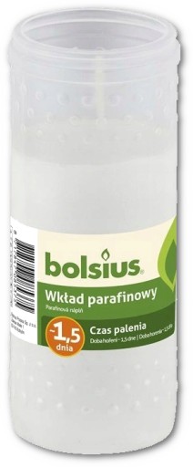 Wkład do zniczy parafinowy Bolsius 36 H 1,5 dnia 1 sztuka