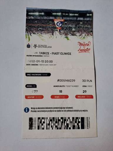 GÓRNIK ZABRZE - PIAST GLIWICE 10-09-2022