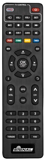 Programowalny PILOT do tunerów DVB-T2 SIGNAL