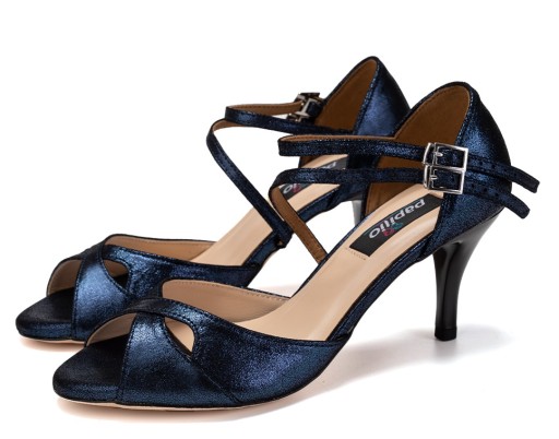SKÓRZANE BUTY DO TAŃCA TANGO STYLOWE 7,5cm