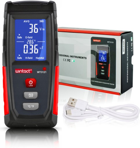 Miernik POLA ELEKTROMAGNETYCZNEGO tester fal 100uT
