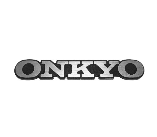 Naklejka Emblemat ONKYO srebrna 42x6mm