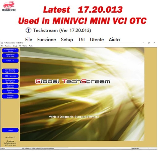 Najnowsze 8/2022 dla TOYOTA TIS Techstream 18.00.008 oprogramowanie CD