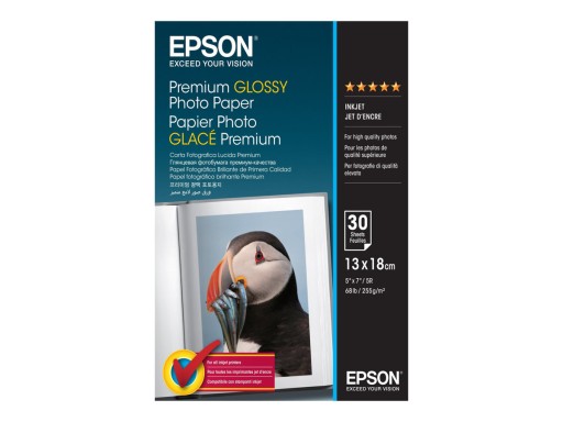 30x Papier profesjonalny fotograficzny EPSON 13x18 gruby 255g do zdjęć