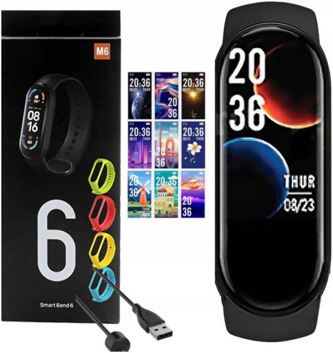 M6 OPASKA SPORT SMARTWATCH SMARTBAND ZEGAREK