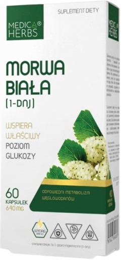 Idealna dla cukrzyków MORWA BIAŁA 6400mg kwercetyn