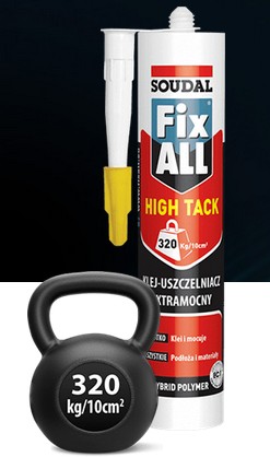 KLEJ USZCZELNIACZ SOUDAL FIX ALL HIGH TACK 290ml