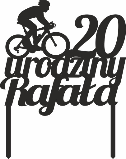 TOPPER TOPER na urodziny ROWER ROWERZYSTA SPORT