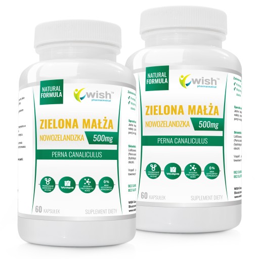 NOWOZELANDZKA ZIELONA MAŁŻA 500mg STAWY KOŚCI 120k