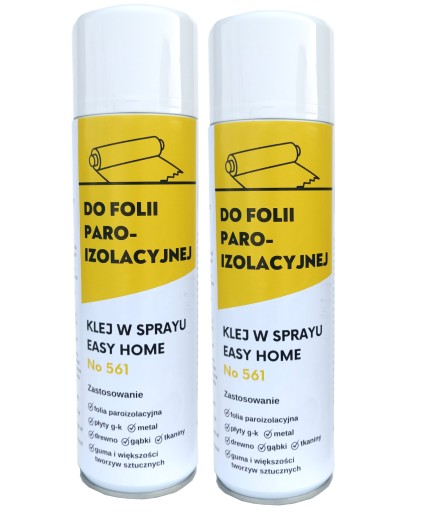 Klej do folii paroizolacyjnej metalu płyt gk spray