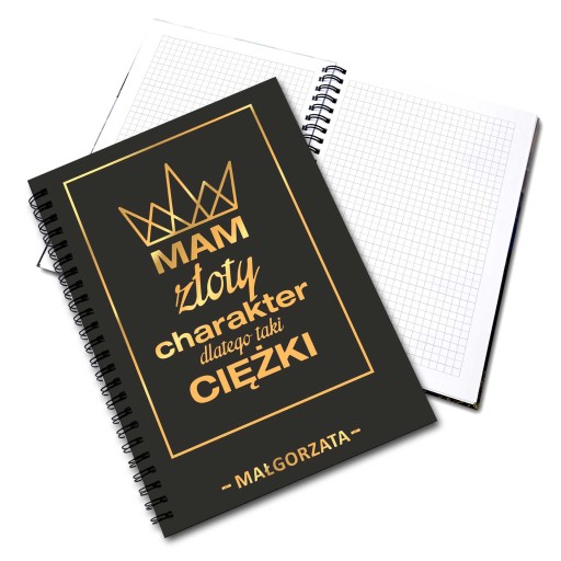 NOTES PERSONALIZOWANY na spirali A5 twarda oprawa