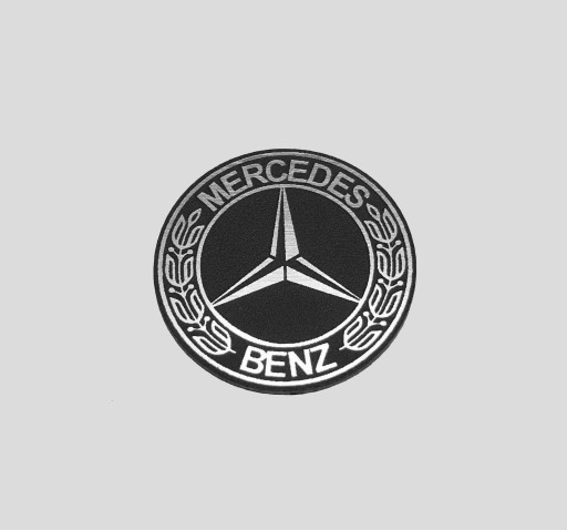 MERCEDES naklejka emblemat 60 mm *SREBRNA