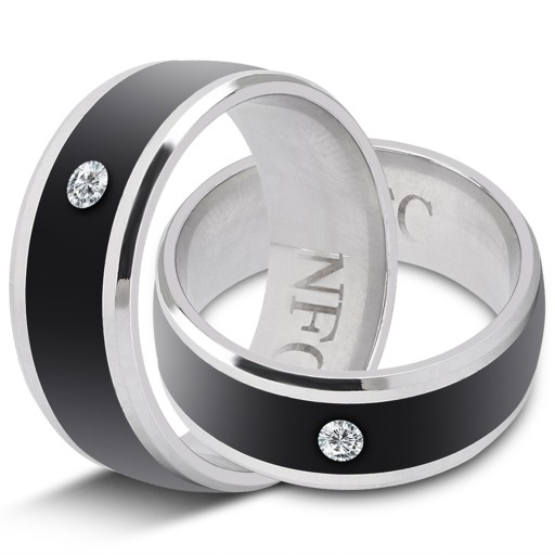 INTELIGENTNY PIERŚCIEŃ SMART NFC RING CZARNY ROZ.11