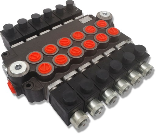 ROZDZIELACZ HYDRAULICZNY 6 SEK 80L ELEKTRYCZNY 12V