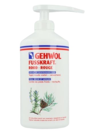 GEHWOL Fusskraft Red Rozgrzewający krem do stóp do skóry suchej 500 ml
