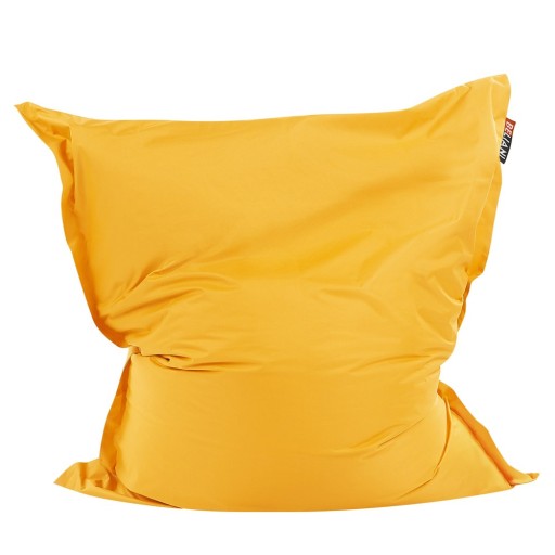 Pufa worek 140 x 180 cm żółty FUZZY
