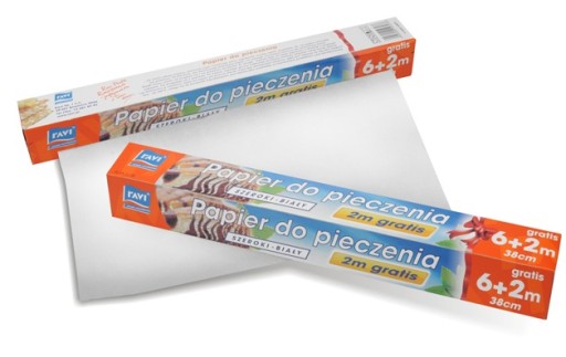 PAPIER DO PIECZENIA BIAŁY 8 METRÓW SZEROKOŚĆ 38 CM
