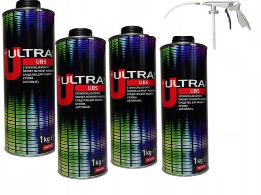 4 szt. CZARNA konserwacja baranek NOVOL ULTRA + PISTOLET UBS GRATIS 18