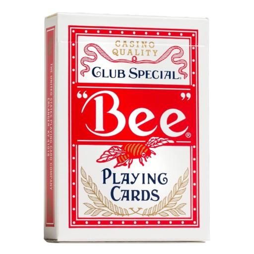 Karty Bee Standard Index Kolor czerwony