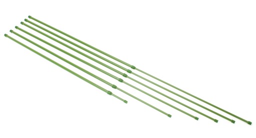 6x Tyczka Ogrodowa Metalowa Teleskopowa 50-80cm