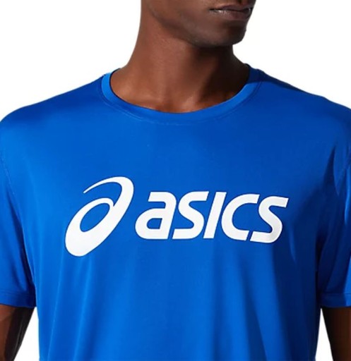 KOSZULKA ASICS CORE TOP MEN BLUE/WHITE XXL
