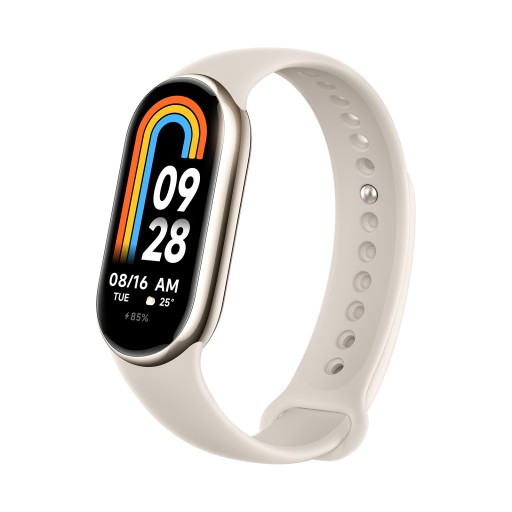 Folia hydrożelowa + Smartwatch Xiaomi Mi Band 8 beżowy Zegarek