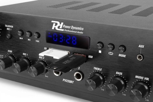 WZMACNIACZ 2-STREFOWY AMPLITUNER USB FM BLUETOOTH