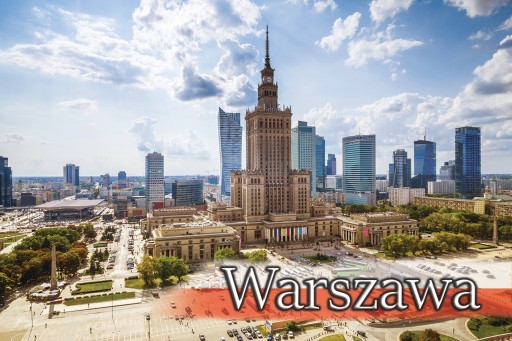 Magnesy na lodówkę miasta POLSKI - WARSZAWA