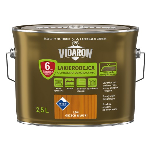 Vidaron lakierobejca drewna L04 orzech włoski 2,5L