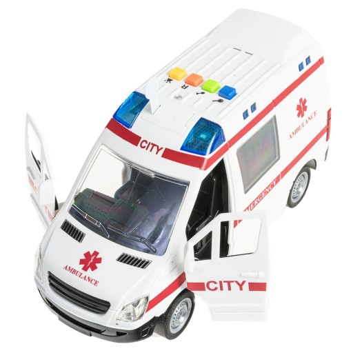 AMBULANS VAN pojazd ŚWIATŁO DŹWIĘK