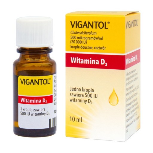 Vigantol, krople doustne, (20.000 j.m./ml), 10 ml