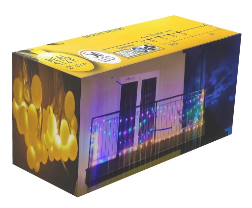 LAMPKI OGRODOWE LED 50 SZTUK 15 METRÓW ZEWNĘTRZNE