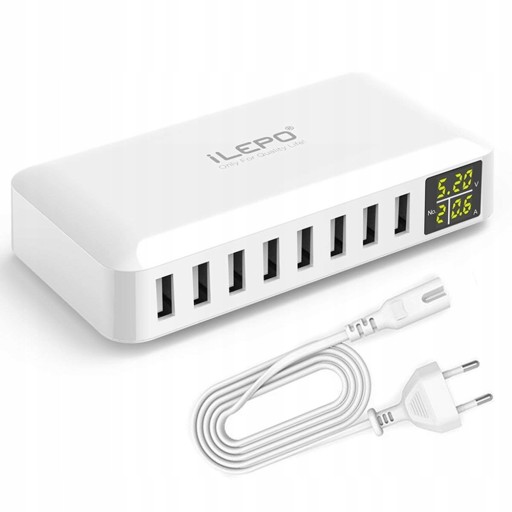 SMART USB CHARGER 50W 8A, 8 PORTS