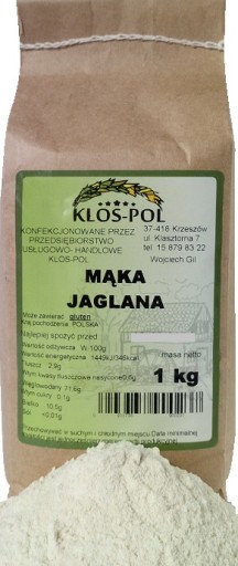 MĄKA JAGLANA 1KG Z POLSKIEJ KASZY MŁYN 'KŁOS-POL'