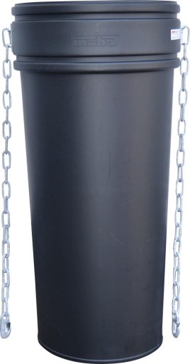 Rura do zsypu, na budowę, do gruzu, odpadów czarna 110cm