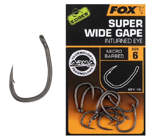 Haczyki karpiowe FOX Super Wide Gape 2