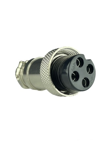 GNIAZDO MIKROFONOWE NA PRZEWÓD 4 PIN NC/CB