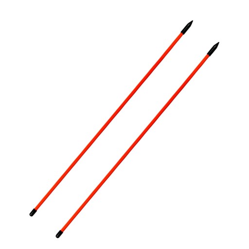2Pcs Golf Alignment Sticks Golf Alignment Rods Red