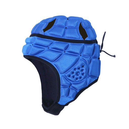 Kask do rugby dla dzieci Miękka wyściółka Scrum Cap Flag Football Niebieski