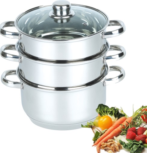 GARNEK DO GOTOWANIA NA PARZE 18CM STAL 2,4l