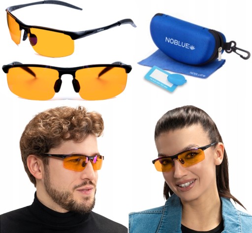 OKULARY BLOKUJĄCE ŚWIATŁO NIEBIESKIE. NOWOCZESNY DESIGN. BIOHACKING.