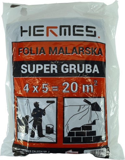 FOLIA MALARSKA / PLANDEKA 4x5 m SUPERGRUBA ~1kg