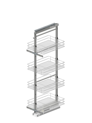 Rejs cargo MIDI MAXIMA CLASSIC 40 cm DOMYK 120kg 120-140 cm SREBRNY 4 kosze