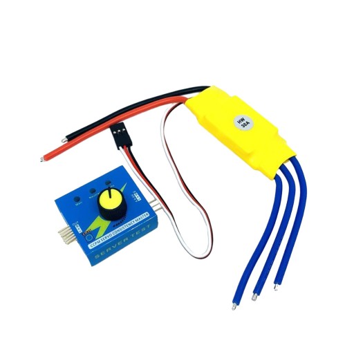 Bezszczotkowy ESC 30A z testerem serwomechanizmu Kompaktowy rozmiar elektryczny o dużej mocy