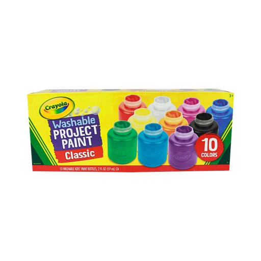 Zmywalne farby dla dzieci 10 kolorów Crayola